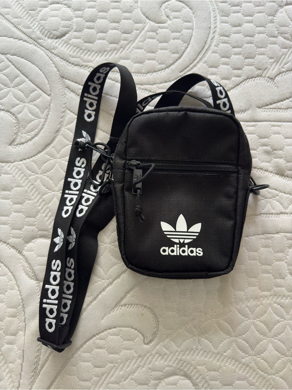 Adidas Originals Black Trefoil Crossbody Bag
